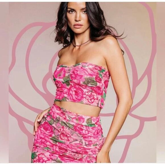 Generation Love Sylvie Floral Bustier Top XS - Picture 1 of 8